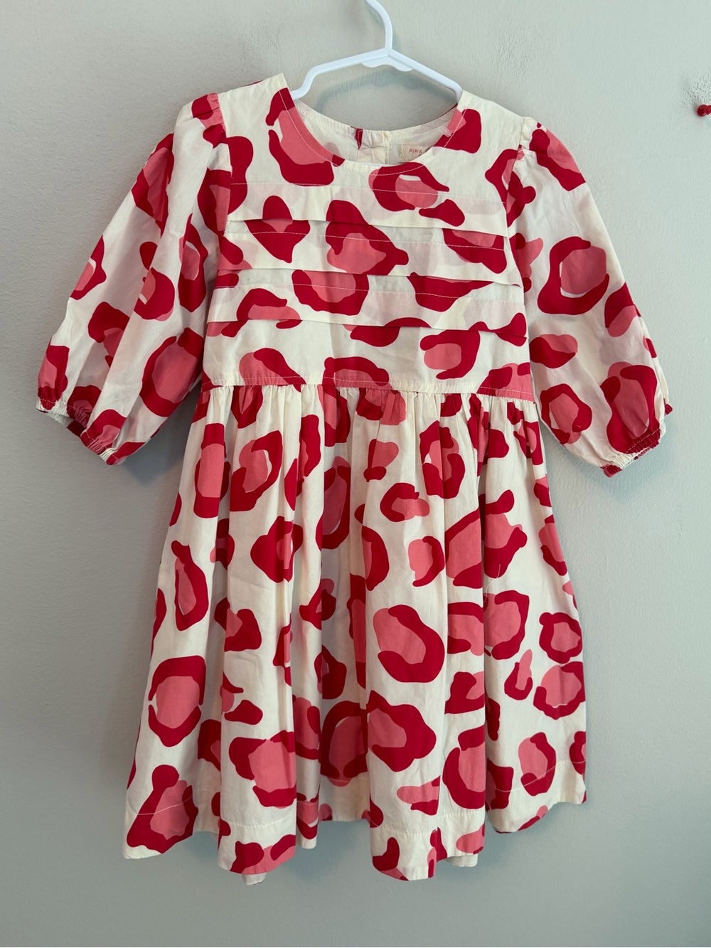 Pink Chicken Pink & Red Leopard Print Dress